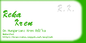 reka kren business card